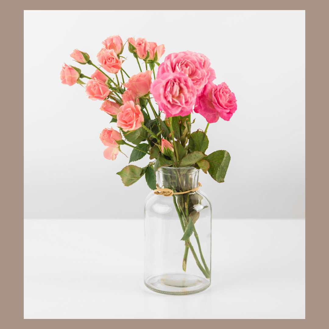 Vase Arranged (For fresh flowers)