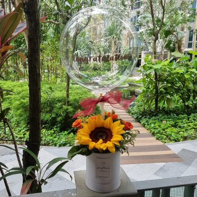 Customised Orangie Sunflower Hot Air Balloon