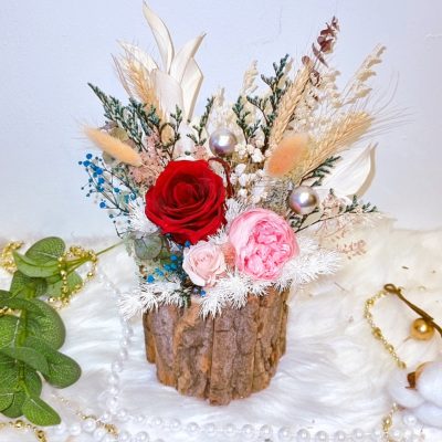 Preserved Red Rose Bloom Box