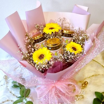 Bird Nest Sunflower Soap Bouquet