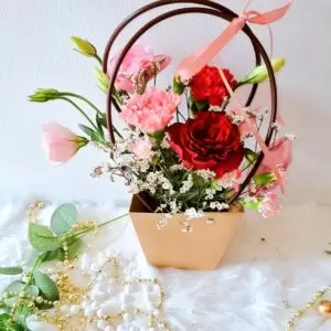 Lydia Red Rose Bucket