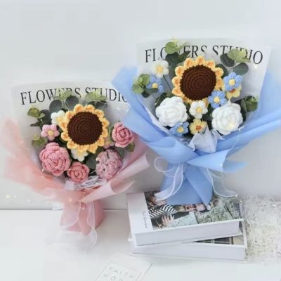 Pink Clara Crochet Bouquet