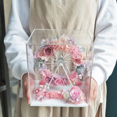 Pink Beauty Ferris Wheel Preserved Florals