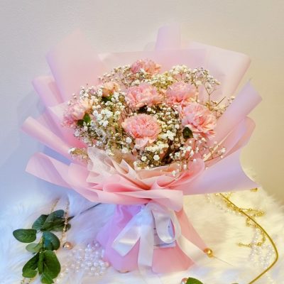Ceci Pink Carnation Bouquet (MDAY)