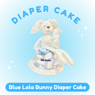 Lola Bunny Blue Diaper Cake