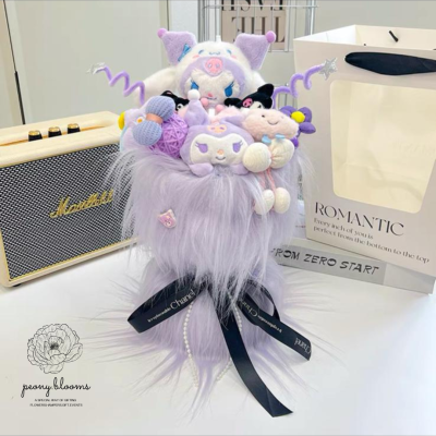 Kuromi Theme soft toy plushie bouquet