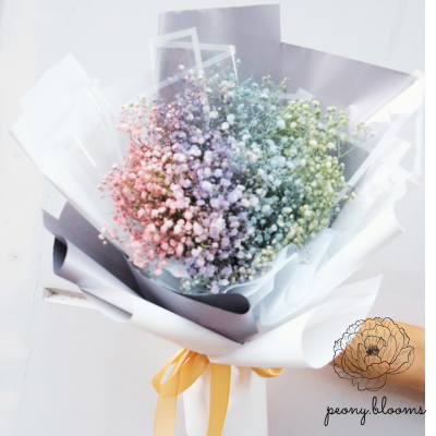 Galaxy Universe Baby Breath Bouquet