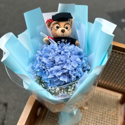 Graduation Hydrangea Bouquet