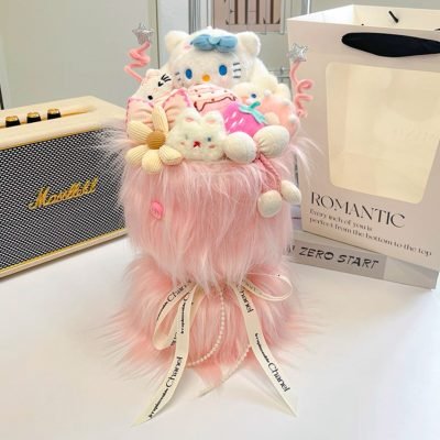 Hello Kitty inspired plushie soft toy bouquet