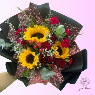 Sunflower Rose Bouquet