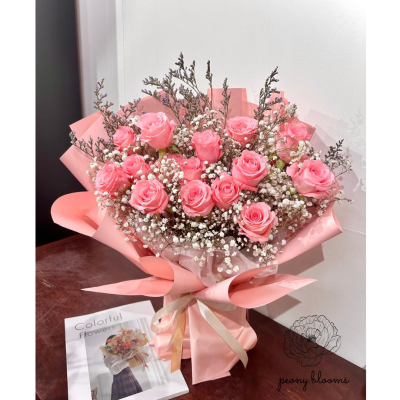 Pink Snow Roses (VDAY)