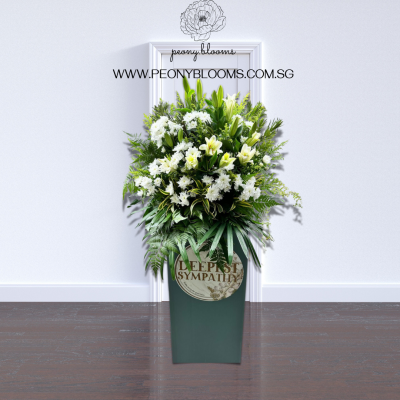 SYMPATHY FOREVER CONDOLENCES STAND