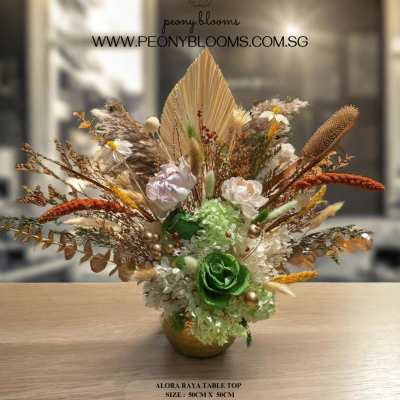 ALORA PRESERVED FLORAL HARI RAYA FLOWER ARRANGEMENT