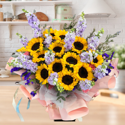 SUNSHINE RISE SUNFLOWER BOUQUET
