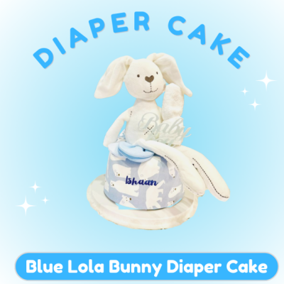 Lola Bunny Blue Diaper Cake