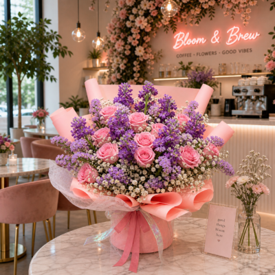 Charlotte Lilac Pink Bouquet FFBQ116