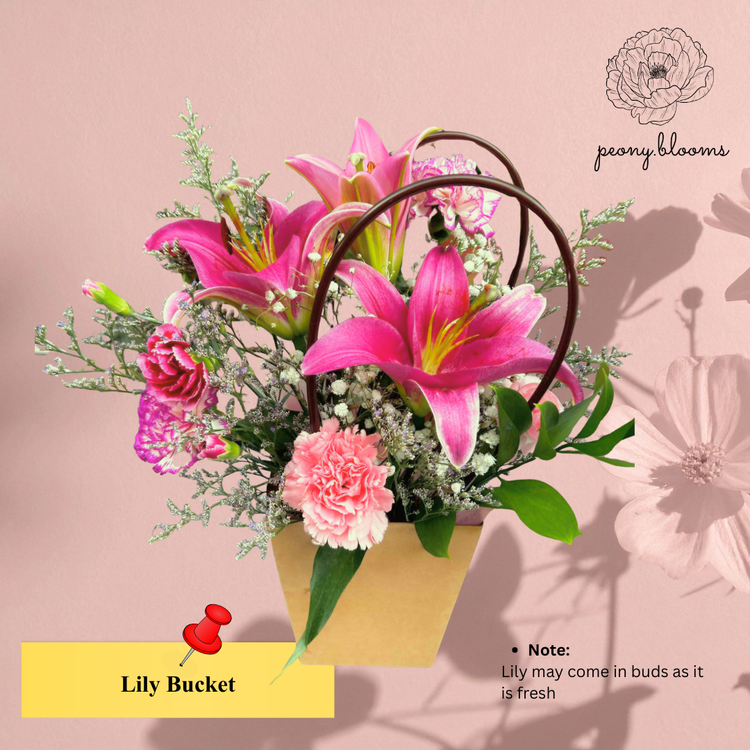 Lilies Bucket