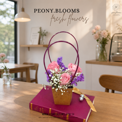 PINK ROSES BUCKET PBBU001