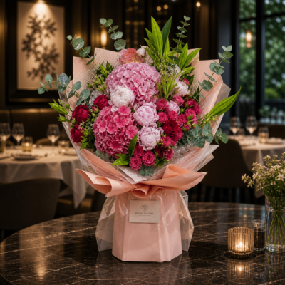 Peony Hydrangeas Eden Bouquet