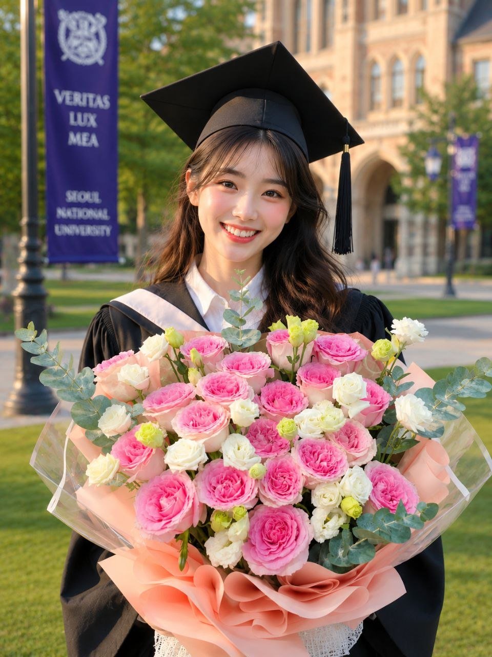 Lina Roses Graduation Bouquet FFBQ125R